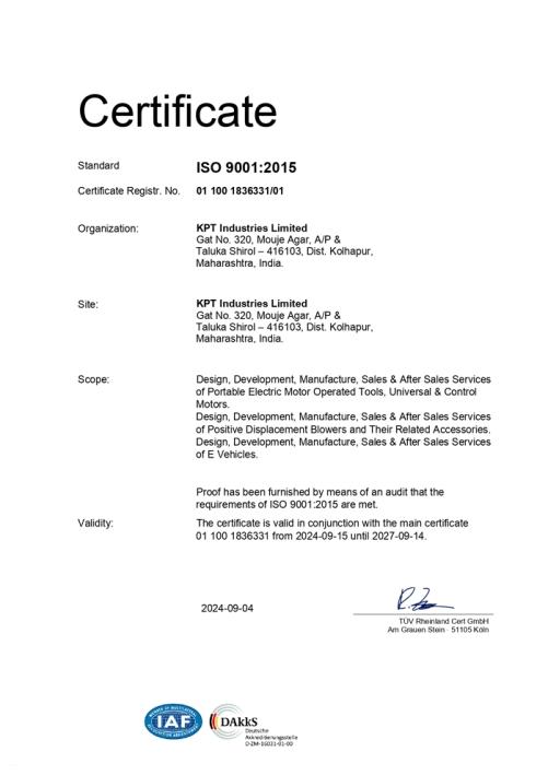 ISO Certificates 1