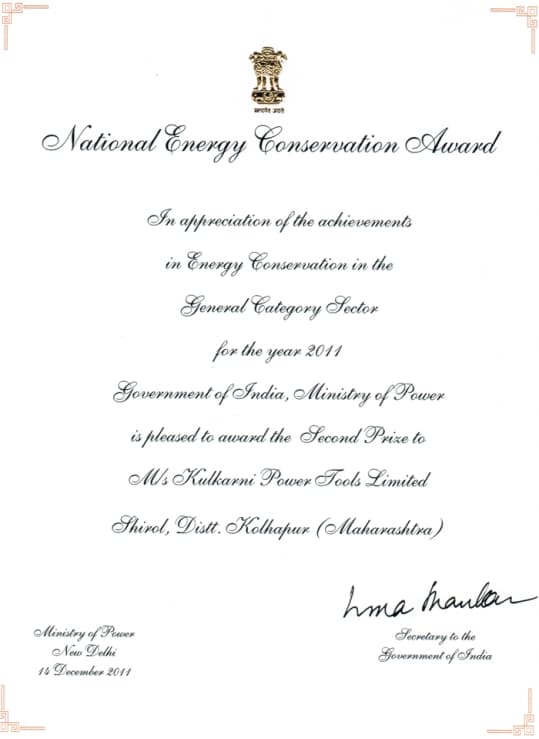 National Energy Conservation Awards presentation